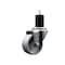Service Caster 3'' Semi Steel Wheel Swivel 1-3/4'' Expanding Stem Caster SCC-EX20S314-SSS-134 - alternate 1